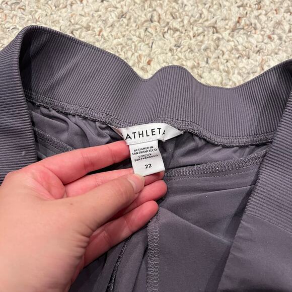 Athleta Brooklyn Ankle Pant Sz 22 Casual Travel Performance Purple - Picture 4 of 5